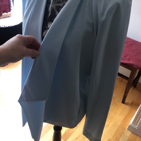 Love Tree size large light blue waterfall open front jacket - Picture 15 of 15
